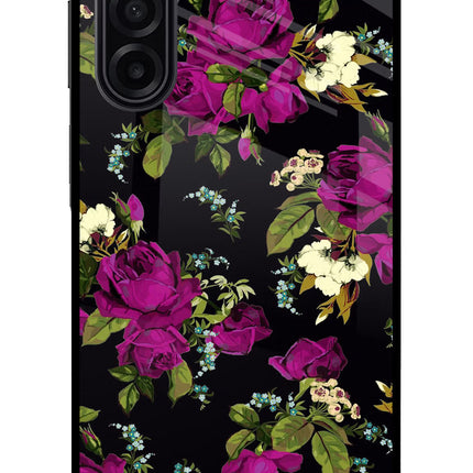 Flowers Samsung A17 5G Glass Case Back Cover by Casekaro