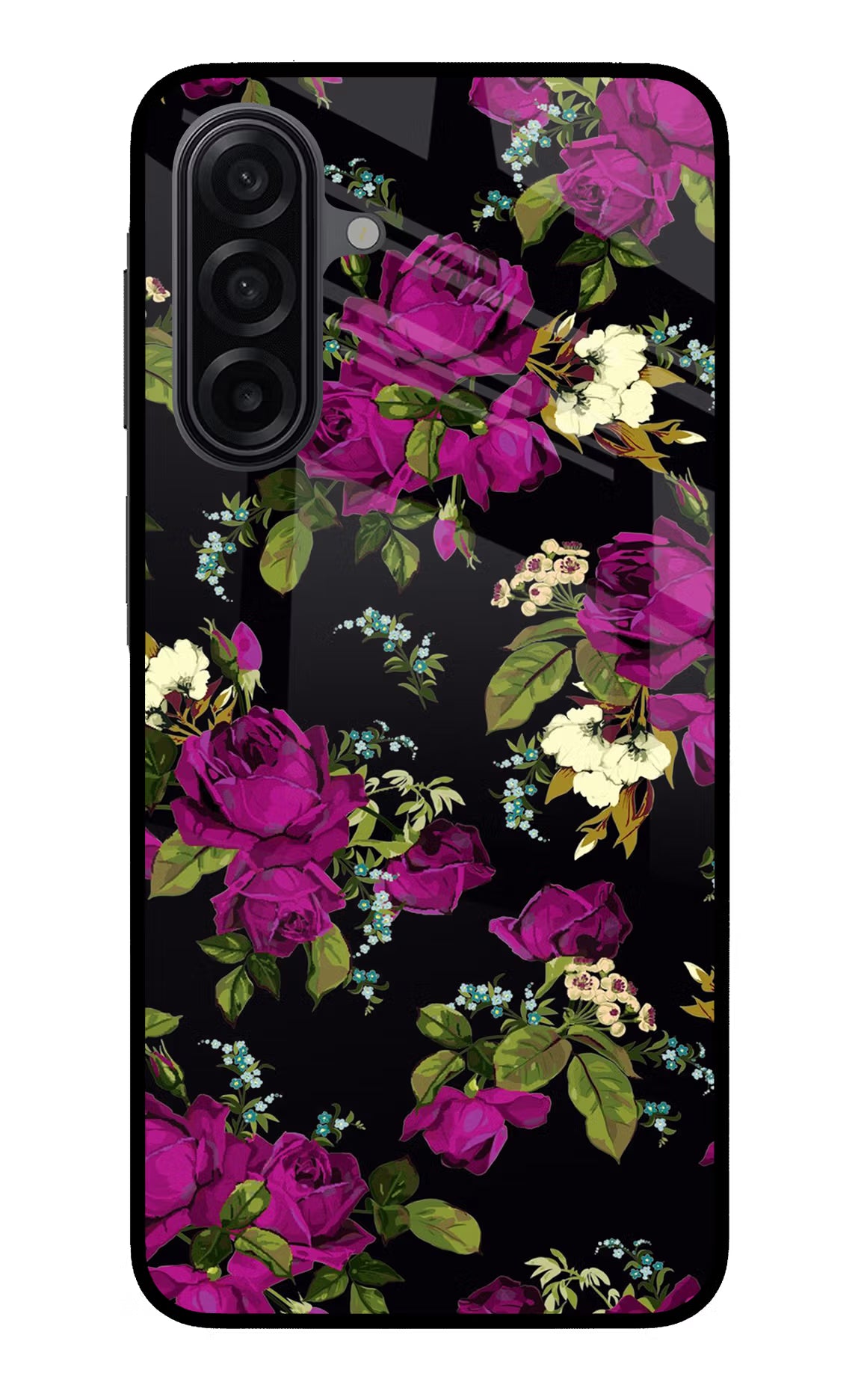 Flowers Samsung A17 5G Glass Case Back Cover by Casekaro