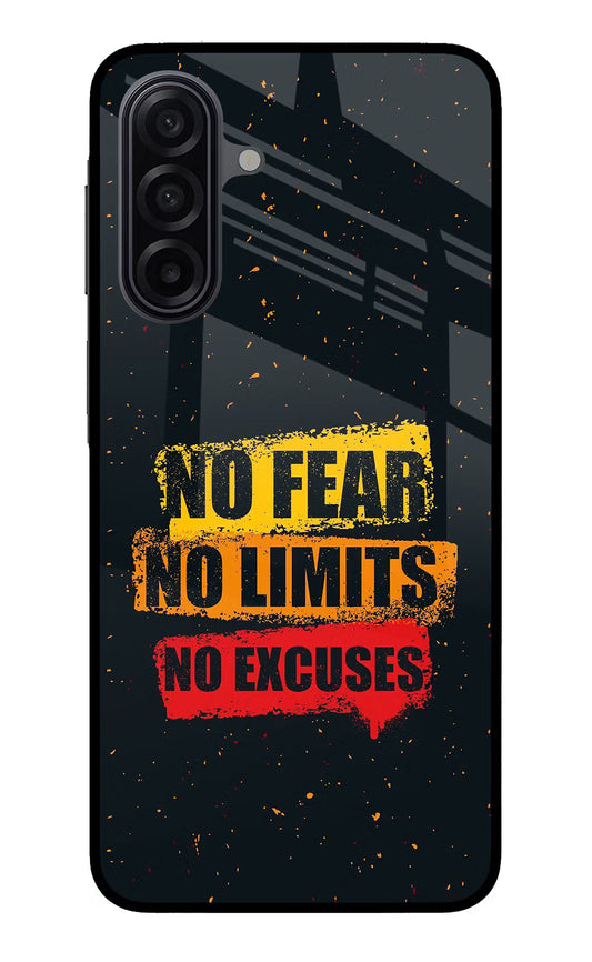 No Fear No Limits No Excuse Samsung A17 5G Glass Case