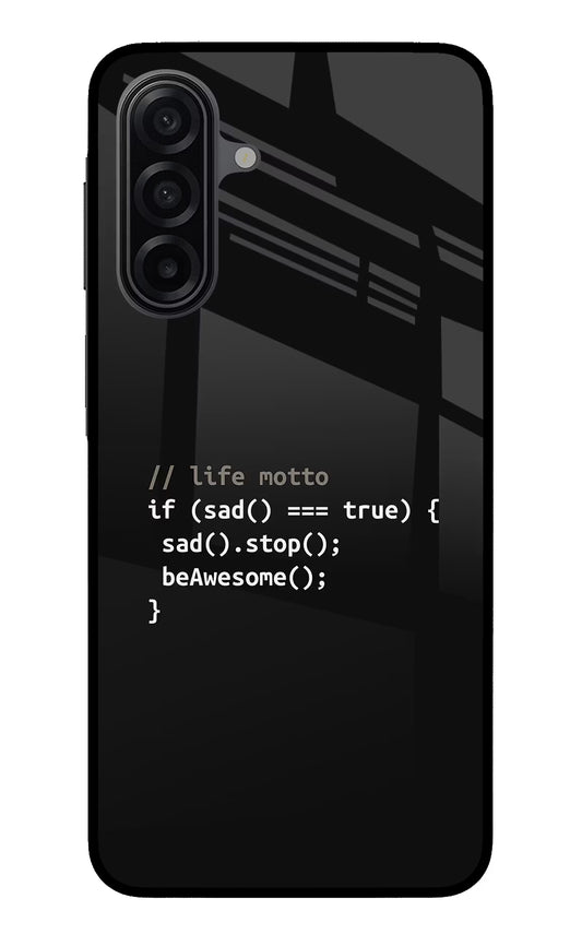 Life Motto Code Samsung A17 5G Glass Case