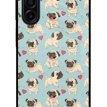 Pug Dog Samsung A17 5G Glass Case Back Cover by Casekaro