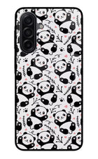 Cute Panda Samsung A17 5G Glass Case