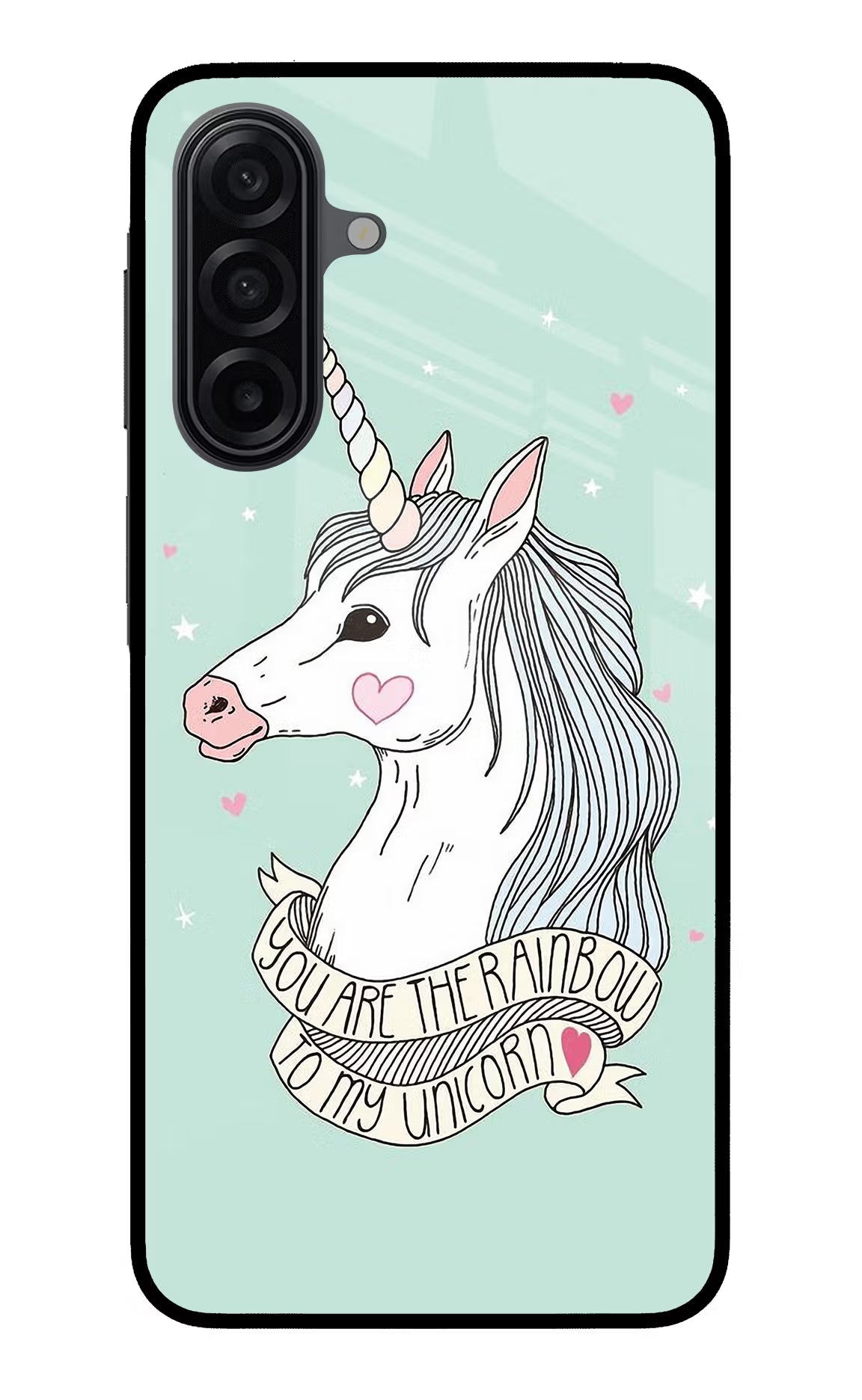 Unicorn Wallpaper Samsung A17 5G Glass Case Back Cover by Casekaro