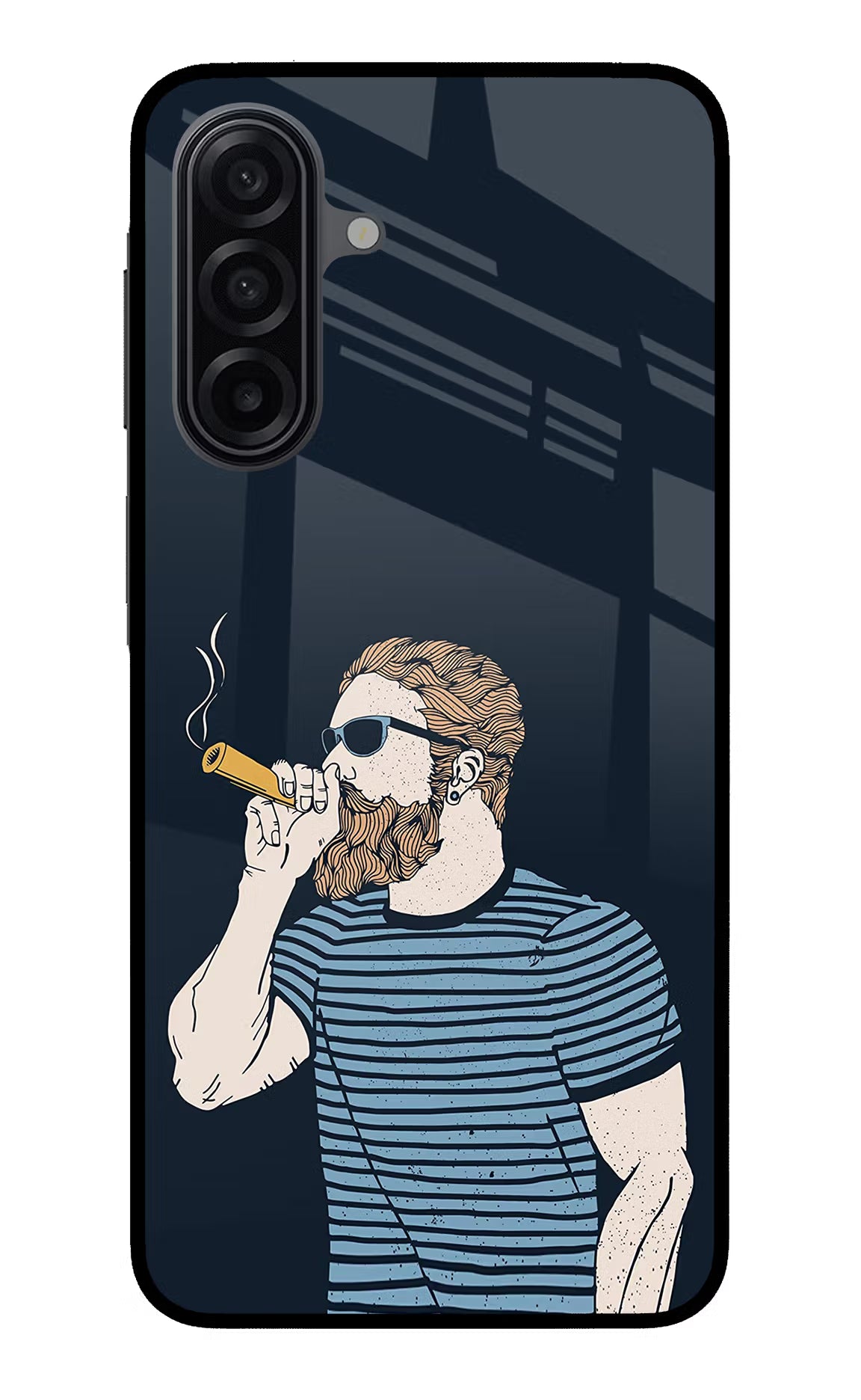 Smoking Samsung A17 5G Glass Case Back Cover by Casekaro