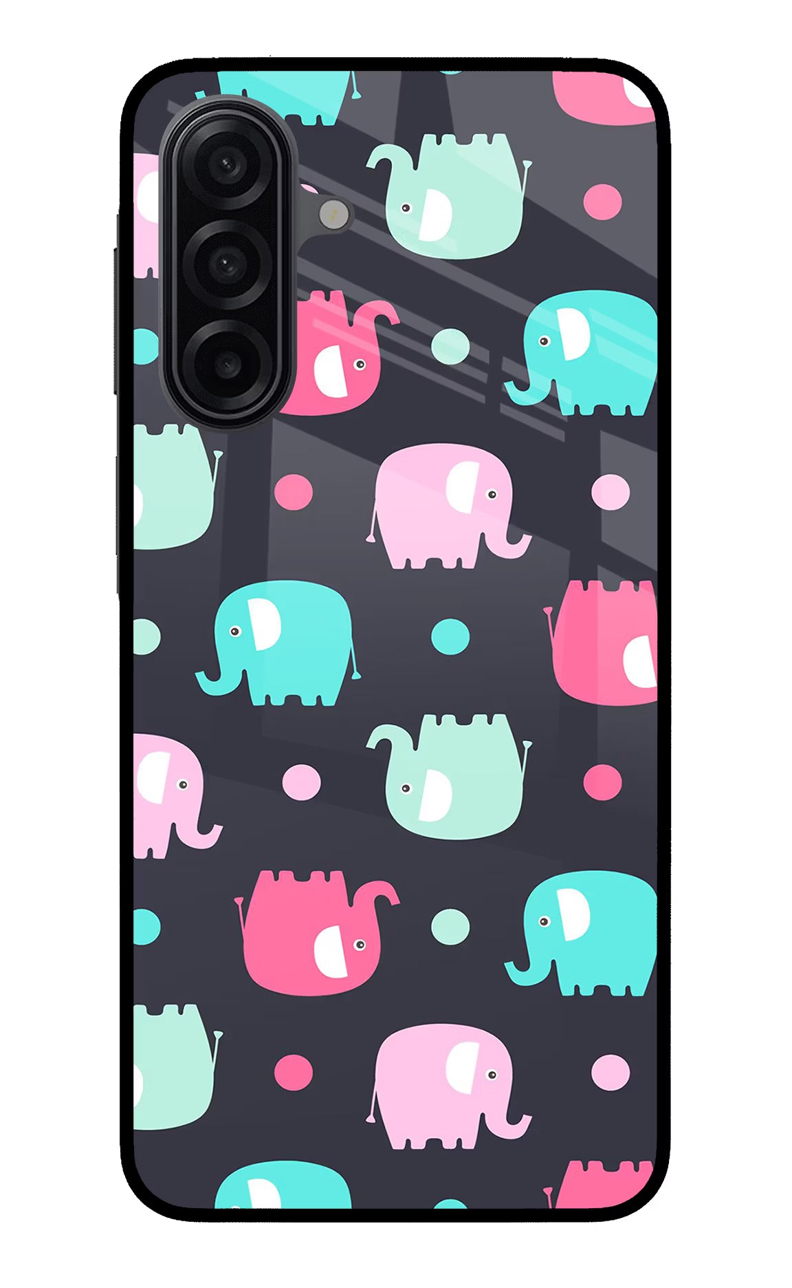 Elephants Samsung A17 5G Glass Case