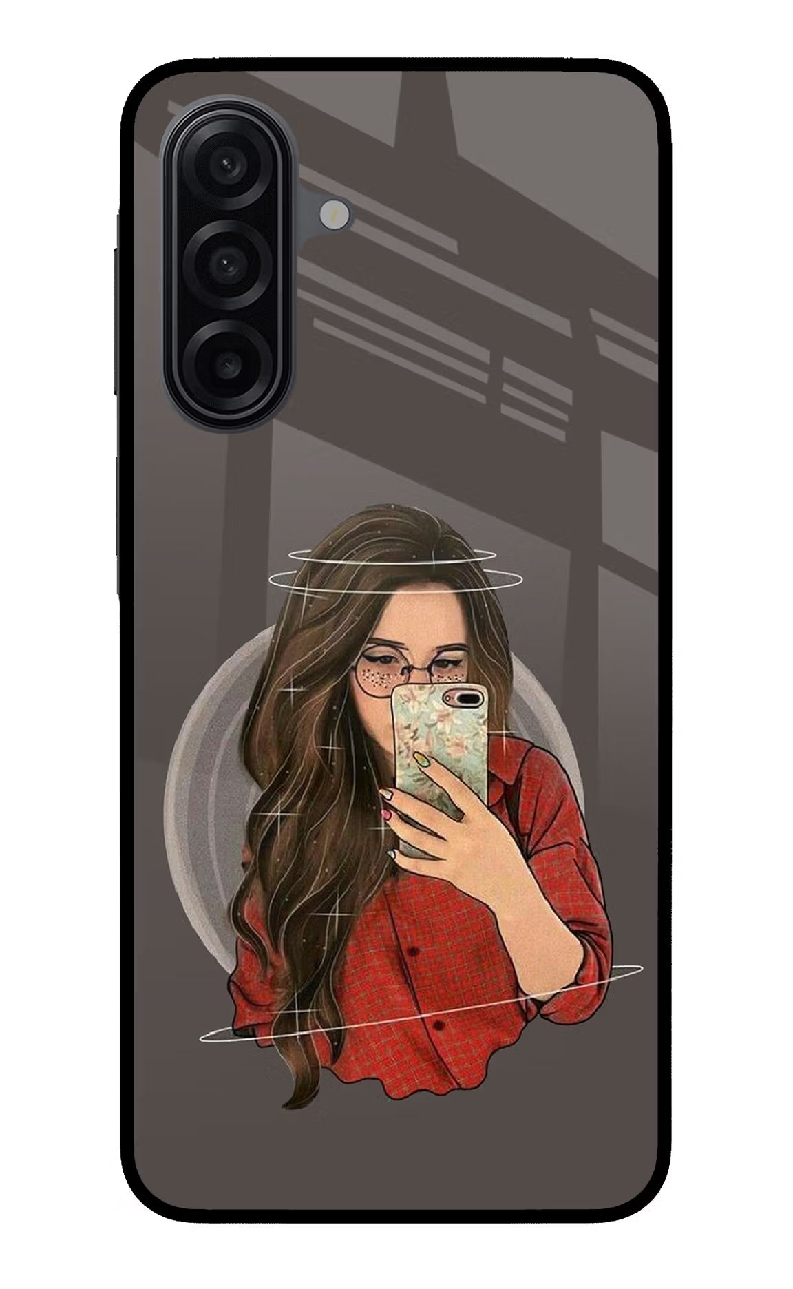 Selfie Queen Samsung A17 5G Glass Case Back Cover by Casekaro