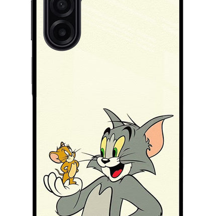 Tom & Jerry Samsung A17 5G Glass Case Back Cover by Casekaro