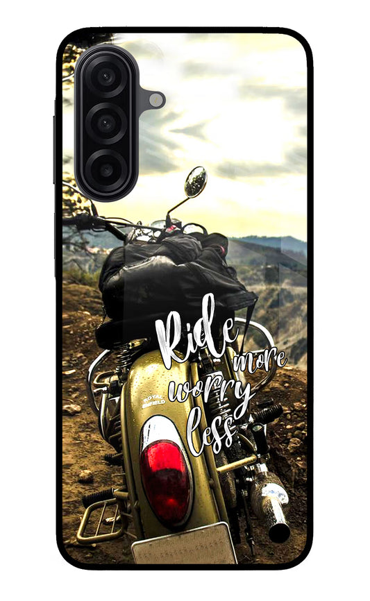 Ride More Worry Less Samsung A17 5G Glass Case