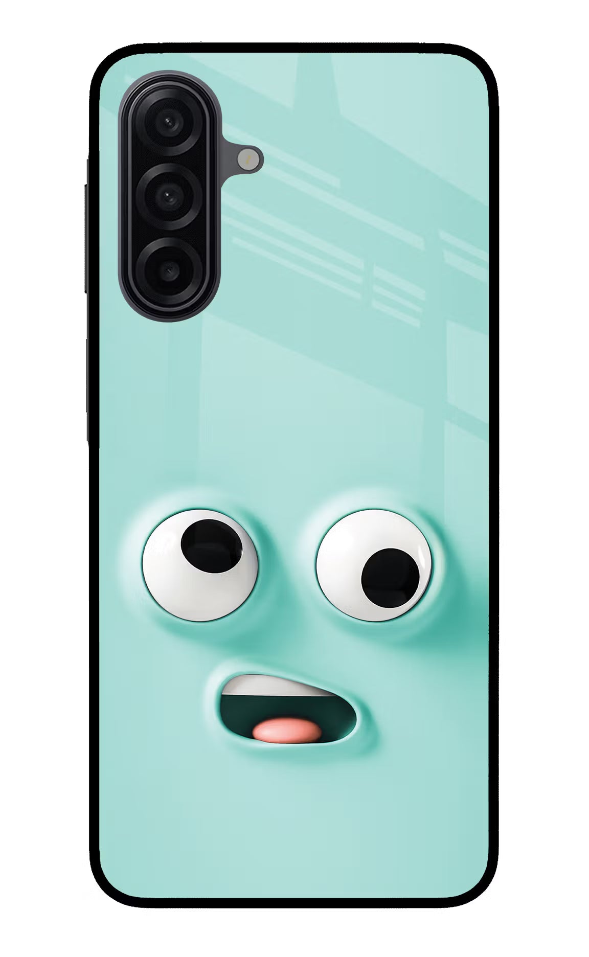 Funny Cartoon Samsung A17 5G Glass Case Back Cover by Casekaro