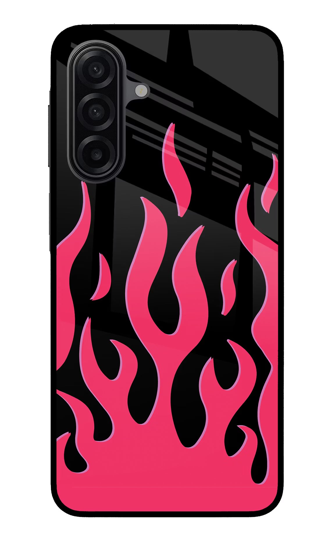 Fire Flames Samsung A17 5G Glass Case Back Cover by Casekaro