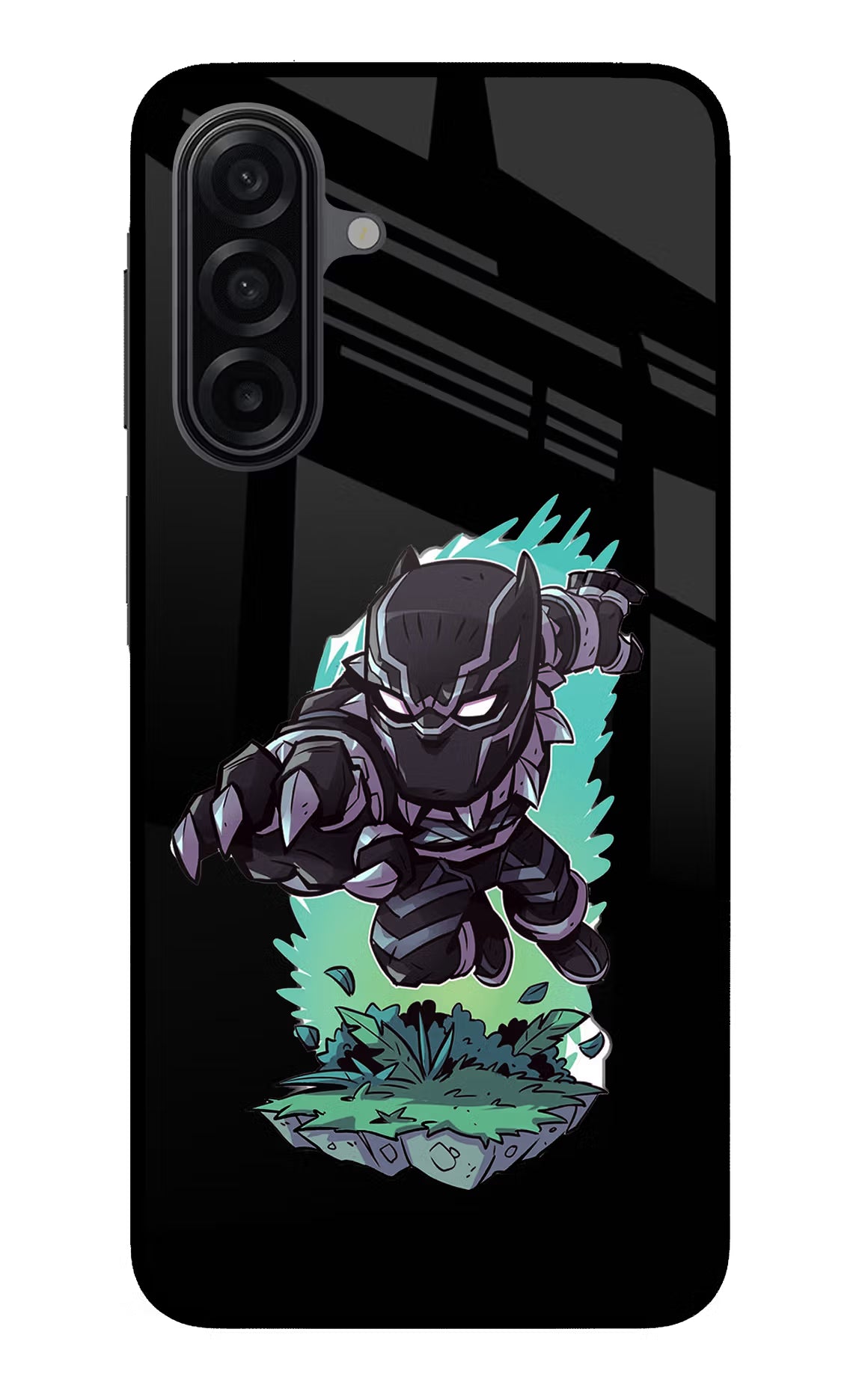Black Panther Samsung A17 5G Glass Case Back Cover by Casekaro