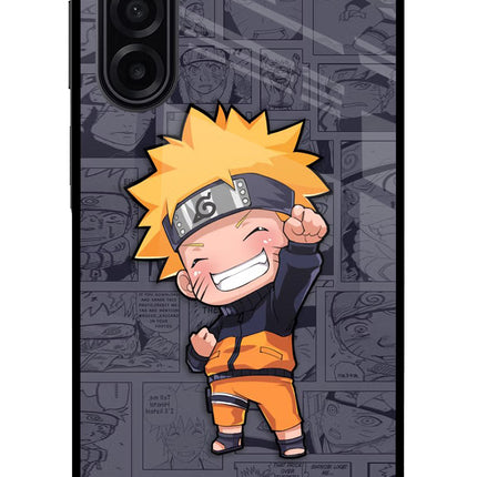 Chota Naruto Samsung A17 5G Glass Case Back Cover by Casekaro