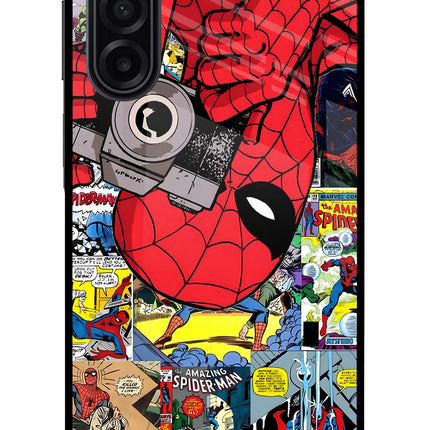 Spider Man Samsung A17 5G Glass Case Back Cover by Casekaro