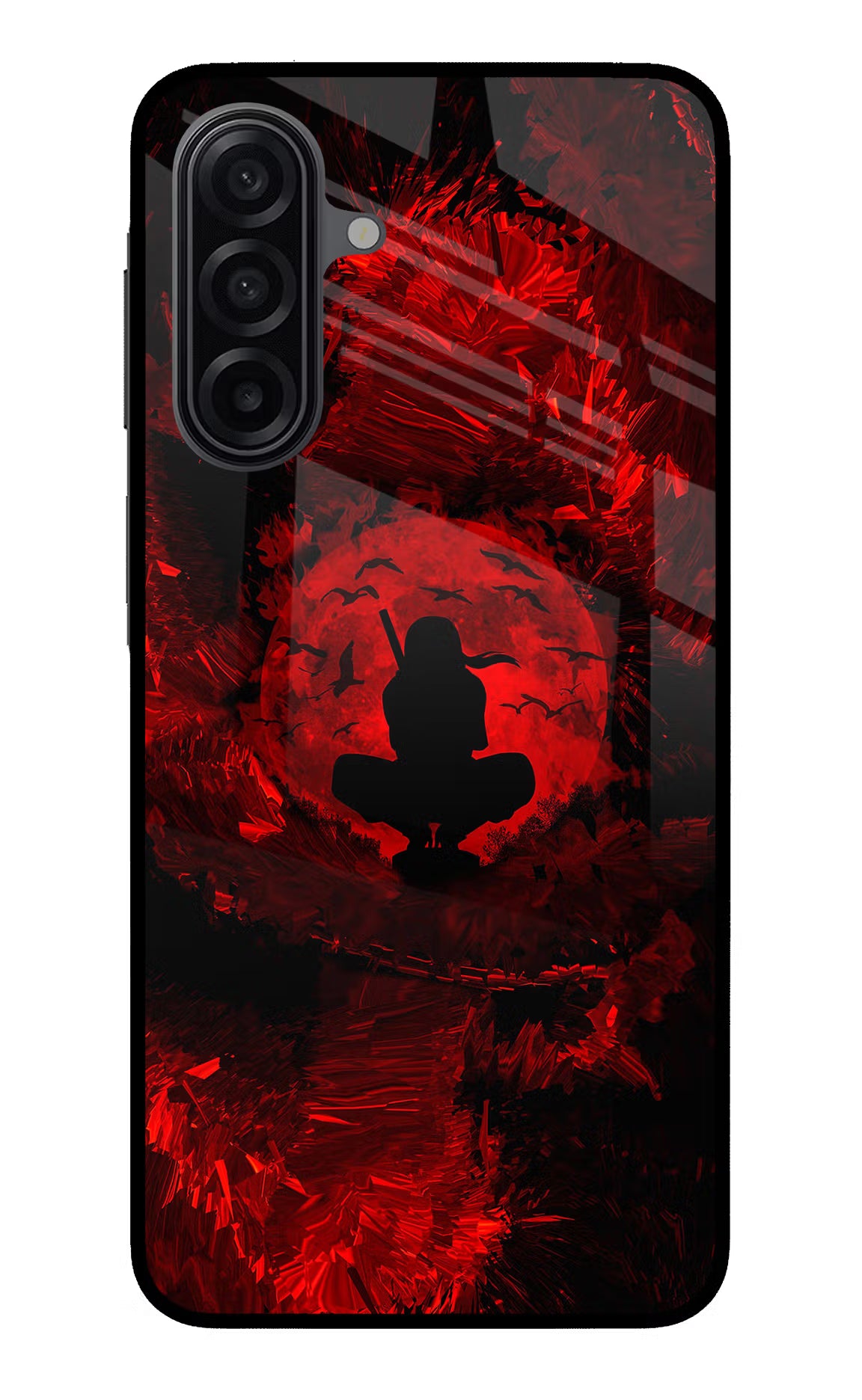 Itachi Uchiha Samsung A17 5G Glass Case Back Cover by Casekaro