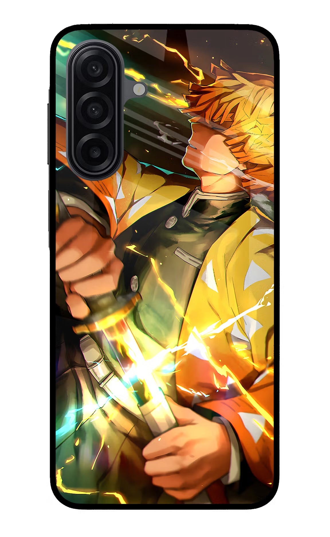 Demon Slayer Samsung A17 5G Glass Case Back Cover by Casekaro