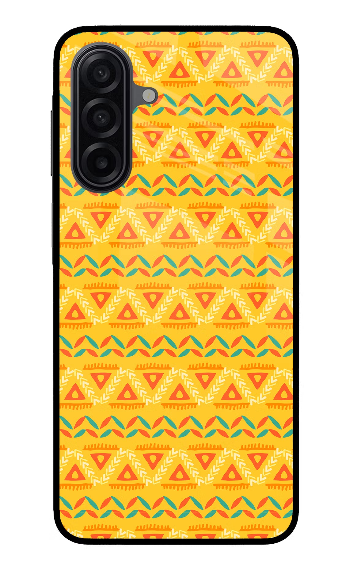 Tribal Pattern Samsung A17 5G Glass Case Back Cover by Casekaro