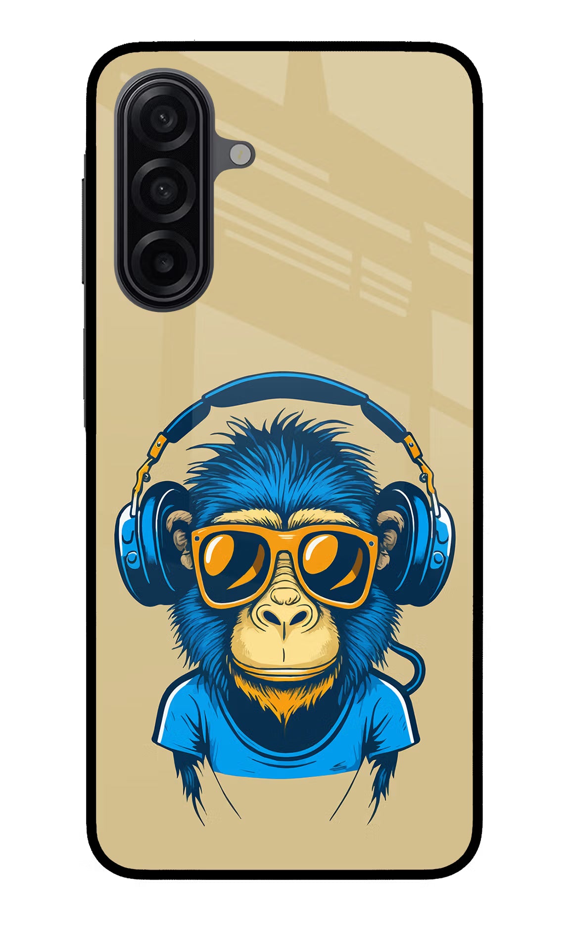 Monkey Headphone Samsung A17 5G Glass Case