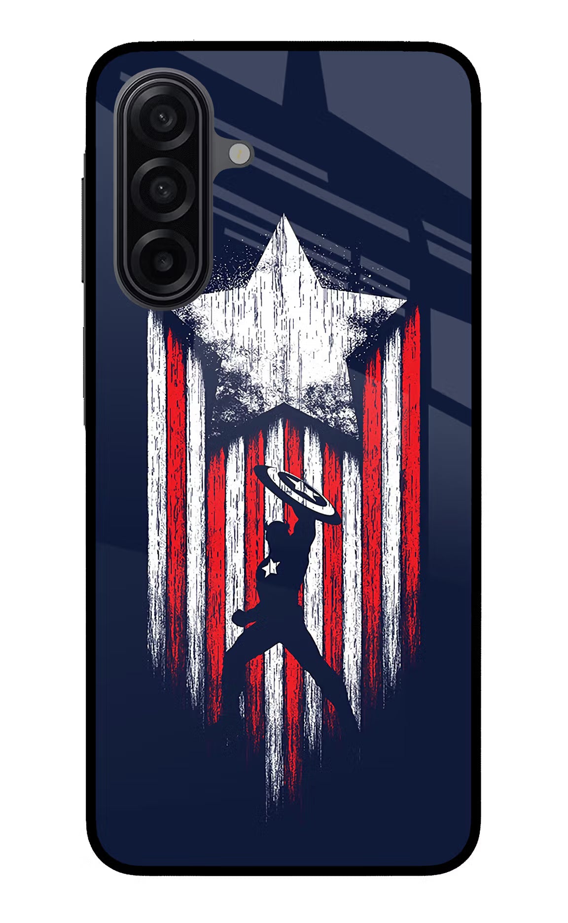 Captain America Marvel Art Samsung A17 5G Glass Case