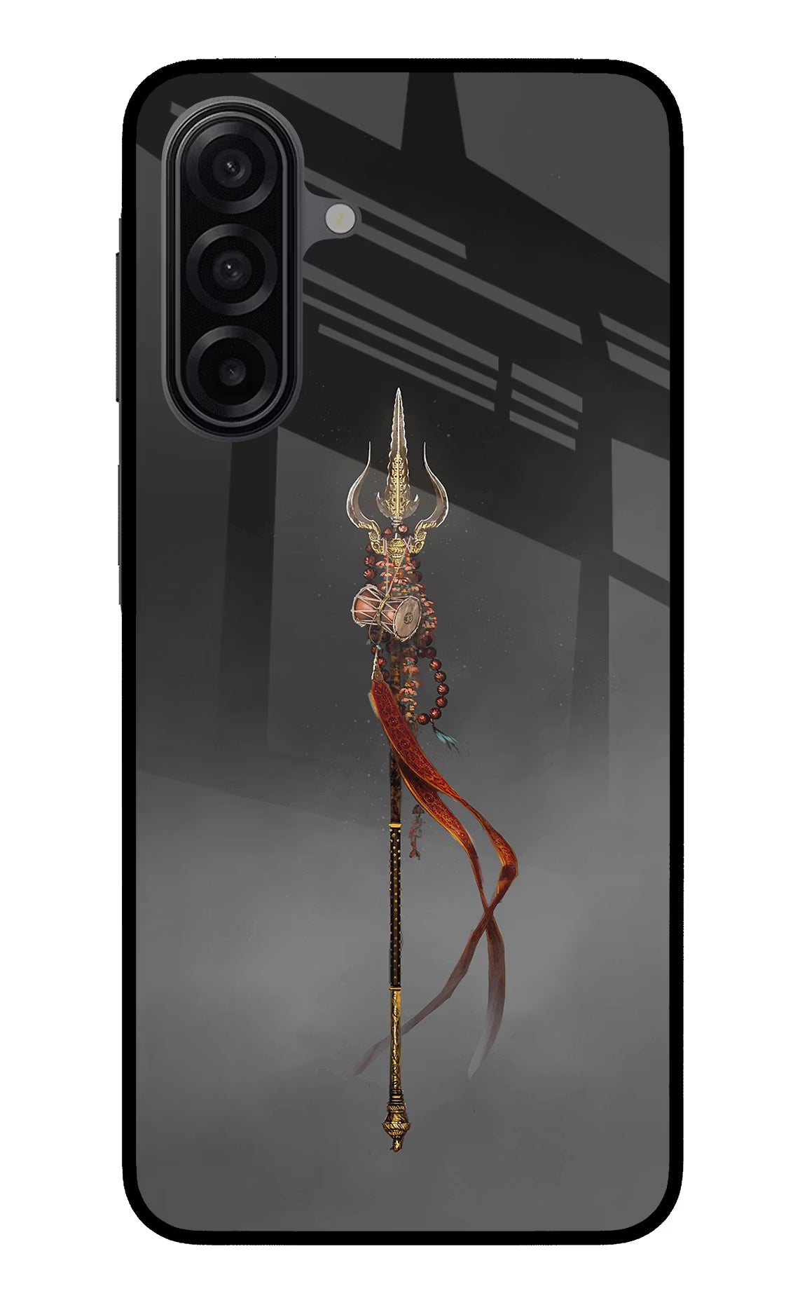 Shiv Trishul Samsung A17 5G Glass Case Back Cover by Casekaro