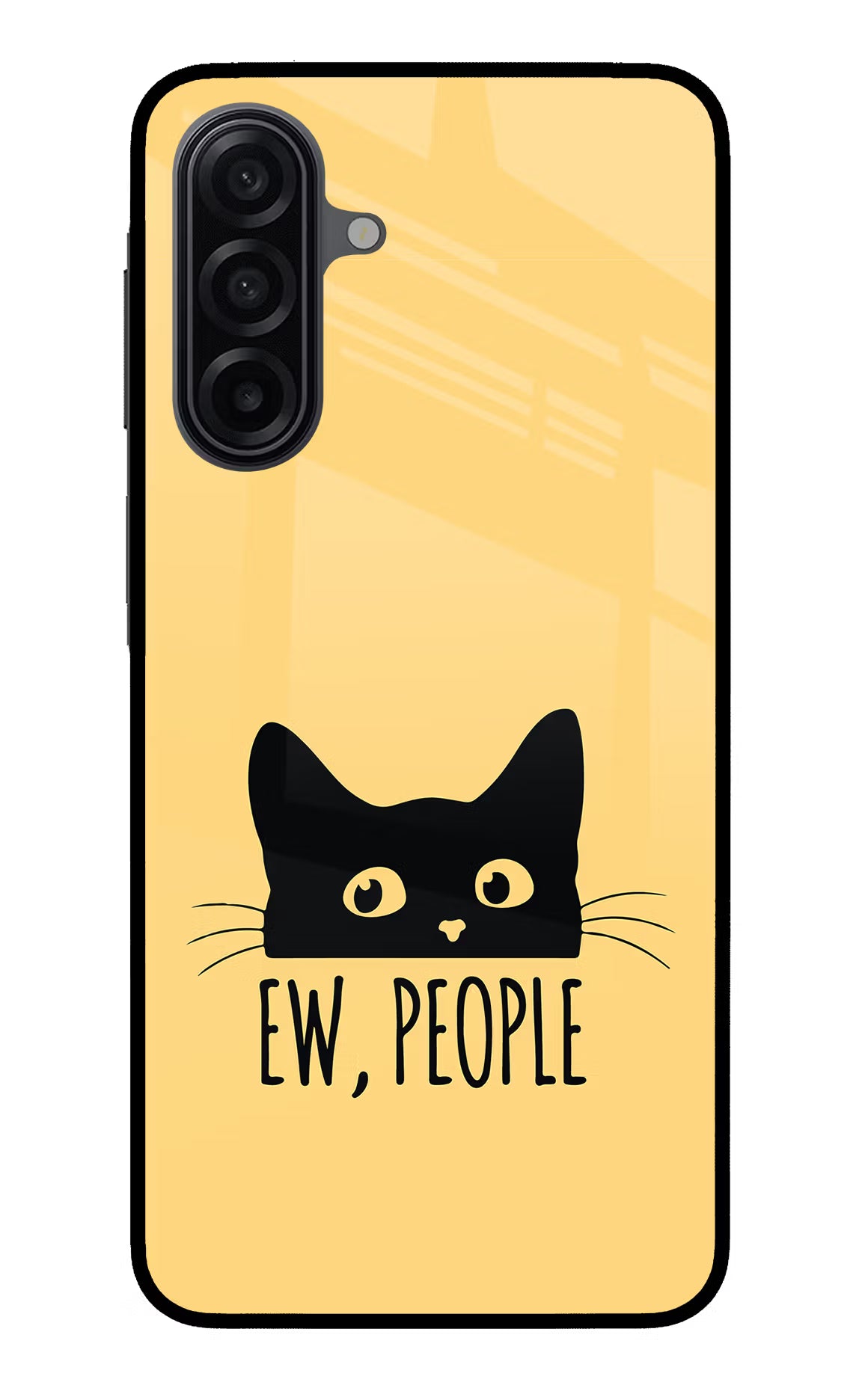 Ew People Catitude Samsung A17 5G Glass Case Back Cover by Casekaro