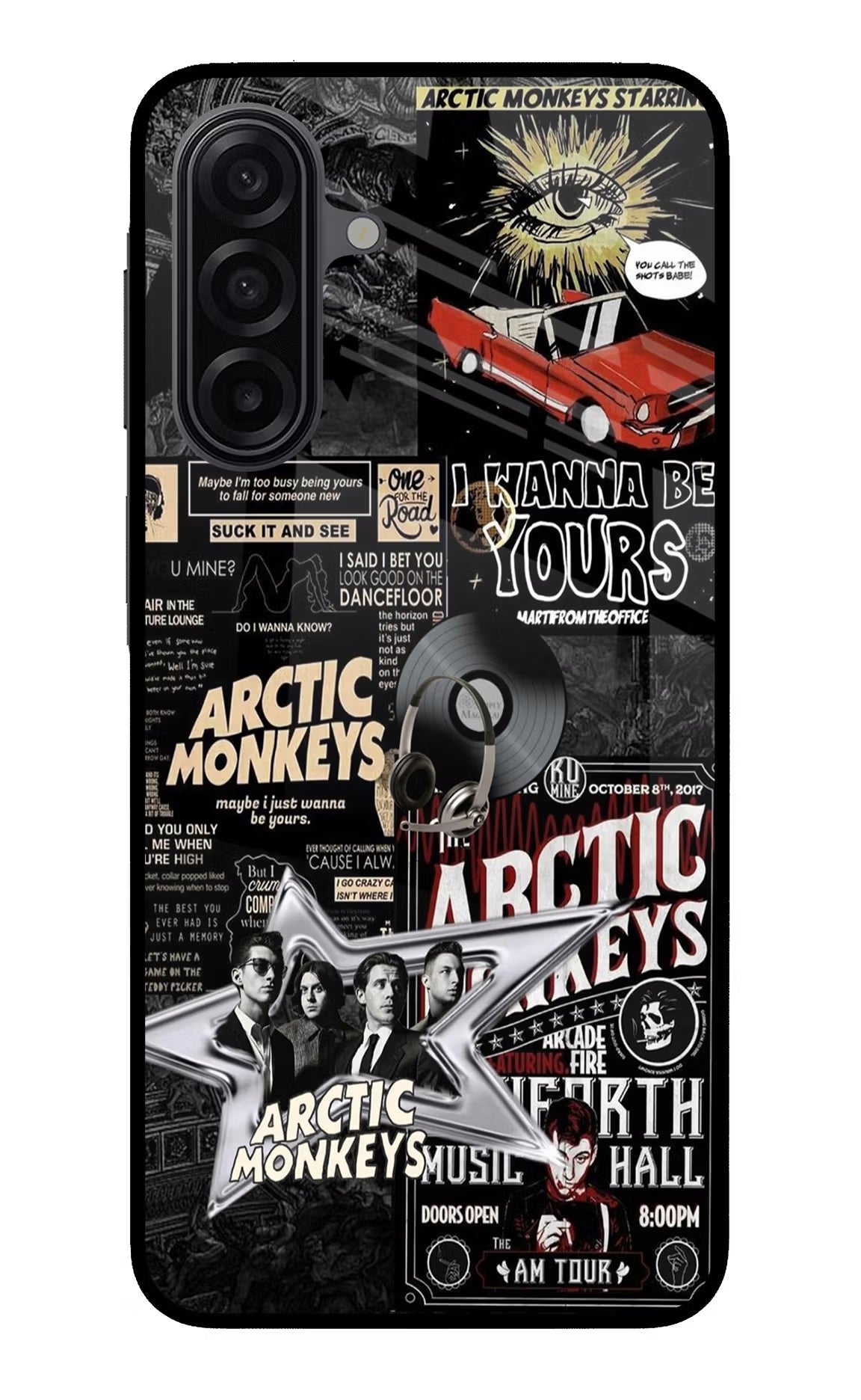 Arctic Monkeys Samsung A17 5G Glass Case Back Cover by Casekaro