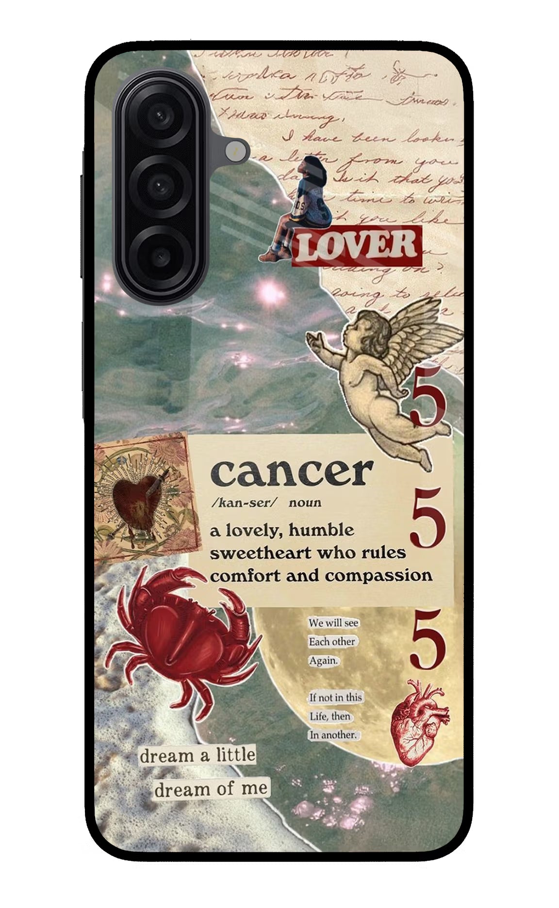 Cancer Zodiac Samsung A17 5G Glass Case