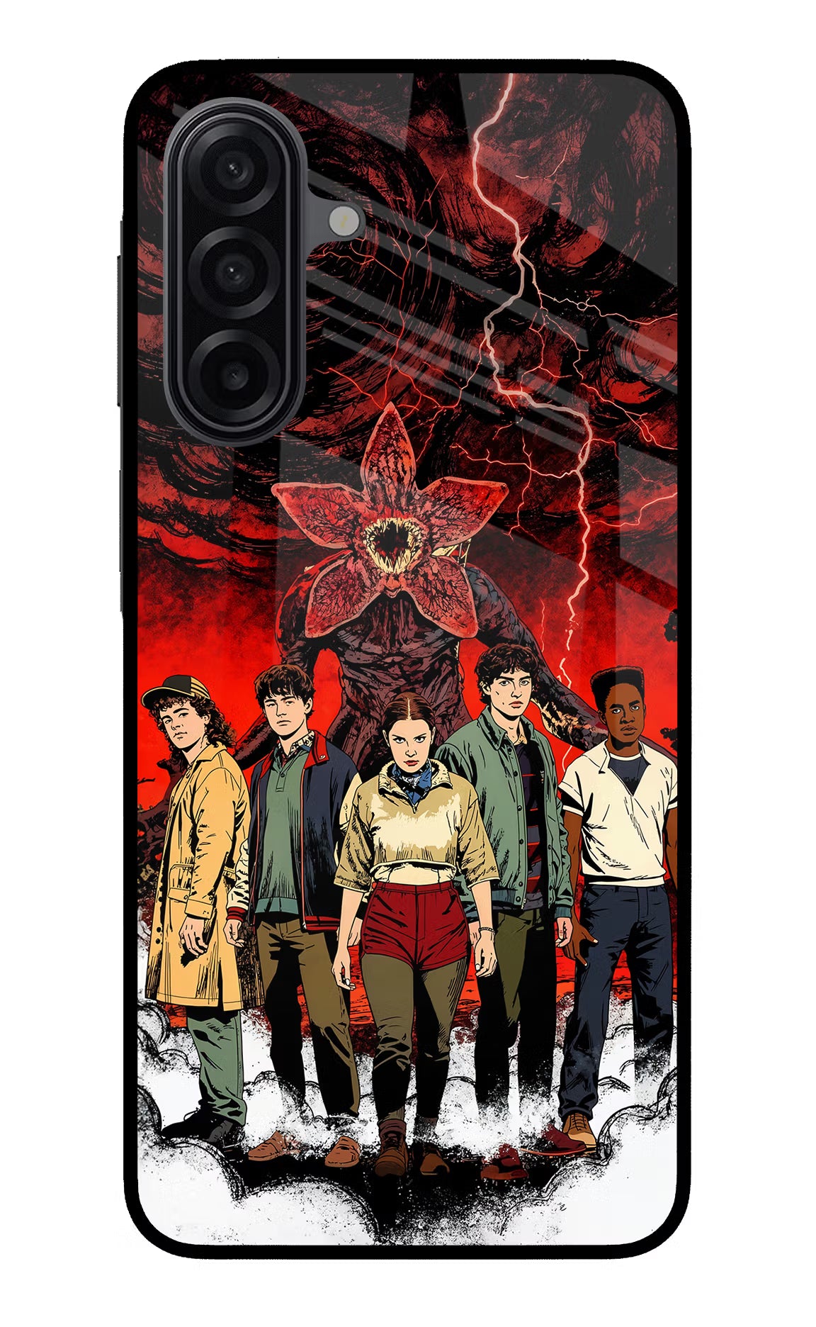 Ordinary Things Characters Samsung A17 5G Glass Case Back Cover by Casekaro