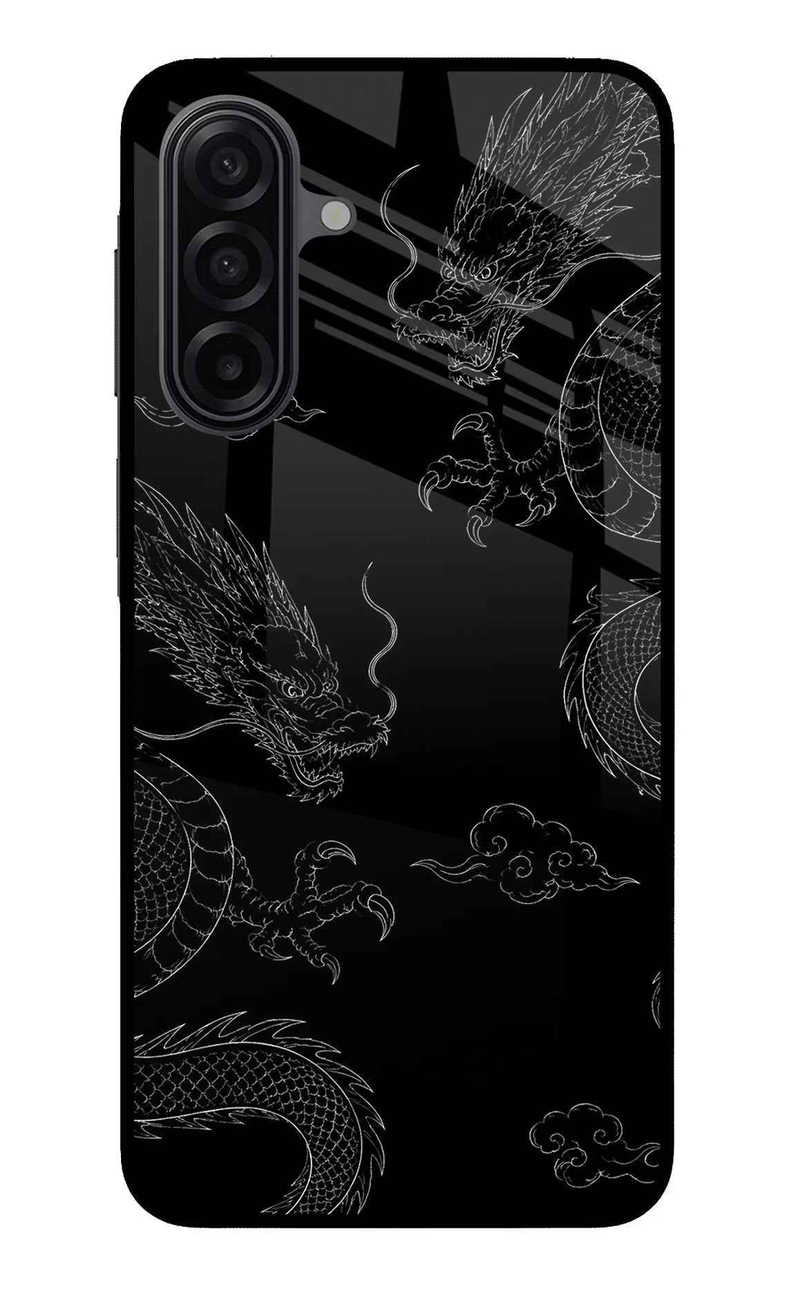 Twin Dragons Samsung A17 5G Glass Case Back Cover by Casekaro
