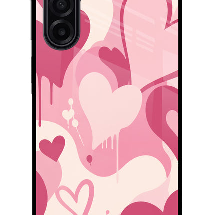 Hearty case Samsung A17 5G Glass Case Back Cover by Casekaro
