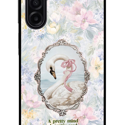 Pretty Mind Pretty Soul Samsung A17 5G Glass Case Back Cover by Casekaro