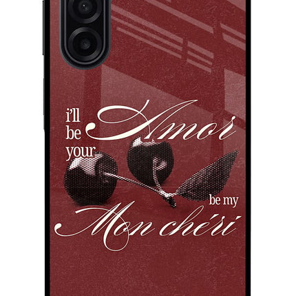 Velvet Cherry Samsung A17 5G Glass Case Back Cover by Casekaro