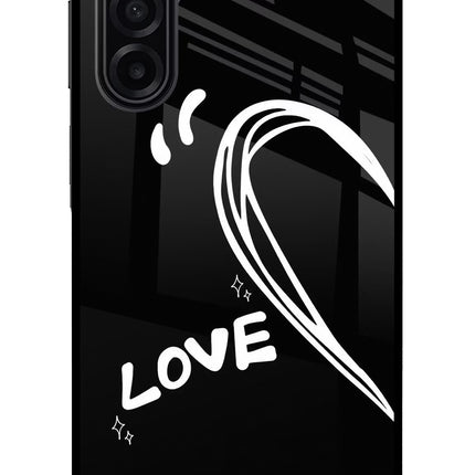 Love Line Samsung A17 5G Glass Case Back Cover by Casekaro