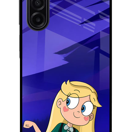 Star Glow Samsung A17 5G Glass Case Back Cover by Casekaro