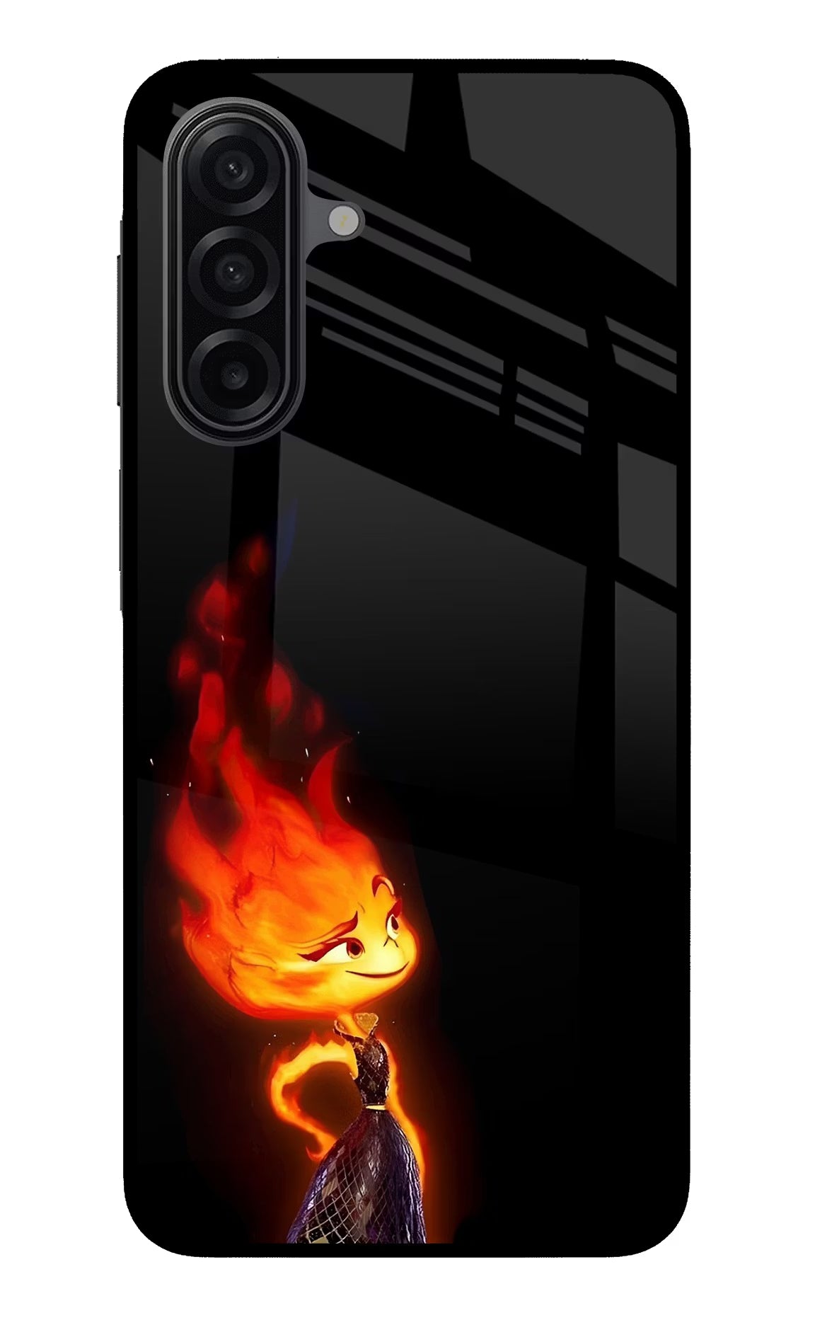 Ember Flame Samsung A17 5G Glass Case Back Cover by Casekaro