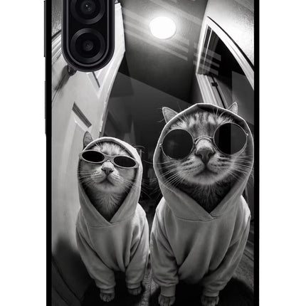 Hood Cats Samsung A17 5G Glass Case Back Cover by Casekaro