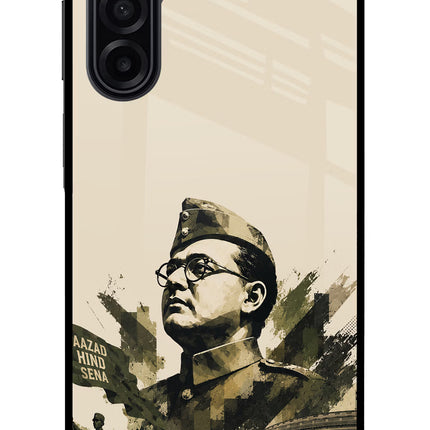 Netaji Rising Samsung A17 5G Glass Case Back Cover by Casekaro
