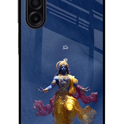 Cosmic Krishna Samsung A17 5G Glass Case