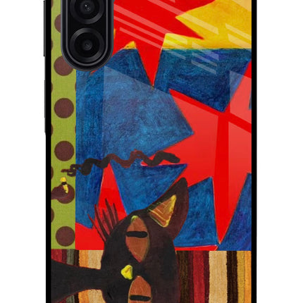 Pop Cat Samsung A17 5G Glass Case