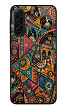 Folk Print Samsung A17 5G Glass Case