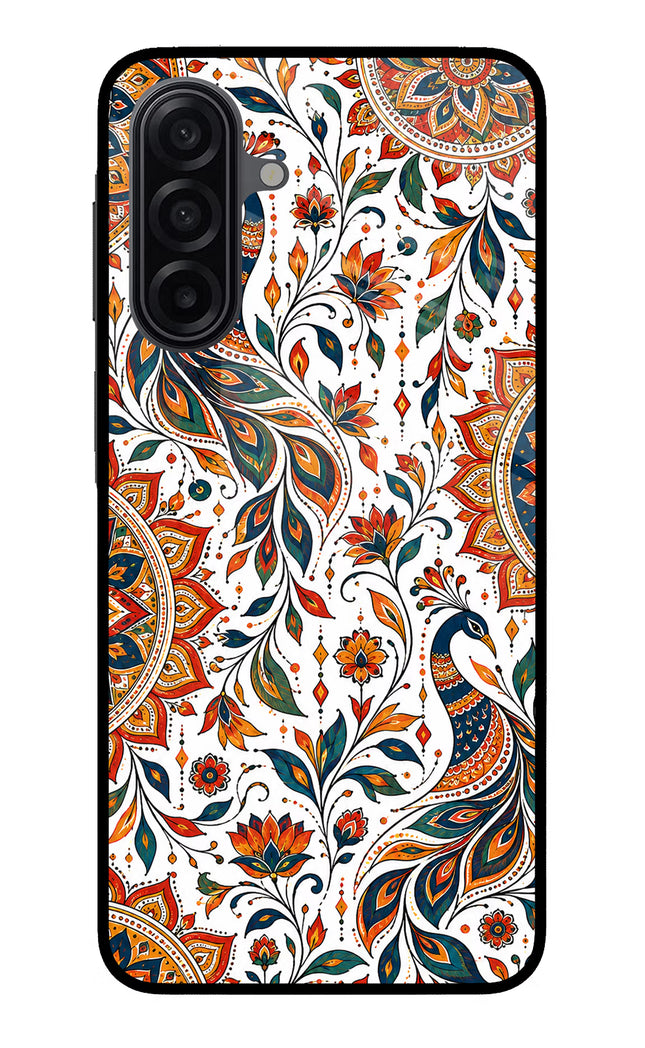White Mayura Samsung A17 5G Glass Case