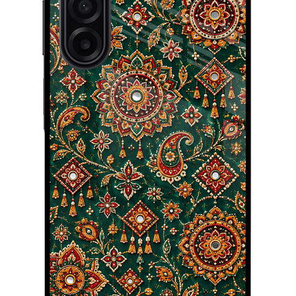 Green Pataka Samsung A17 5G Glass Case