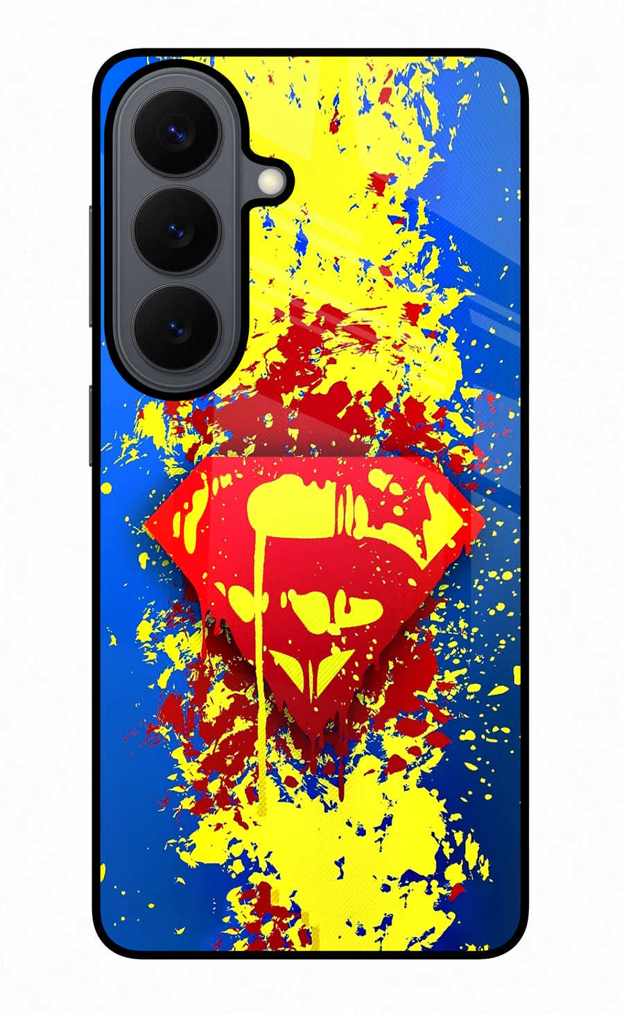 Superman logo Samsung S26 Back Cover, Glass case
