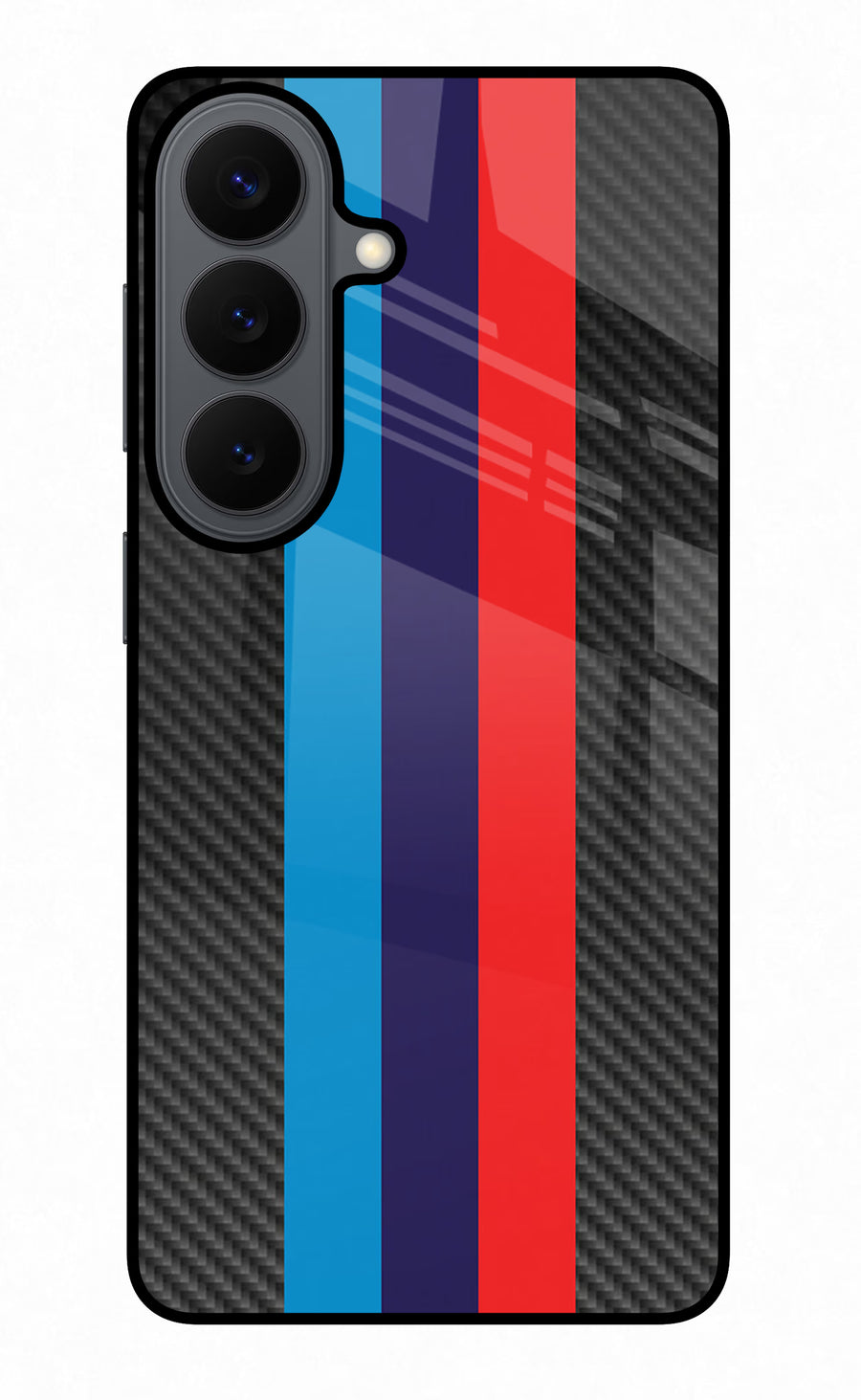 BMW Stripes Pattern Samsung S26 Back Cover, Glass case