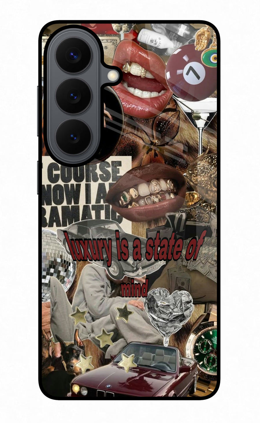 Luxury Samsung S26 Back Cover, Glass case