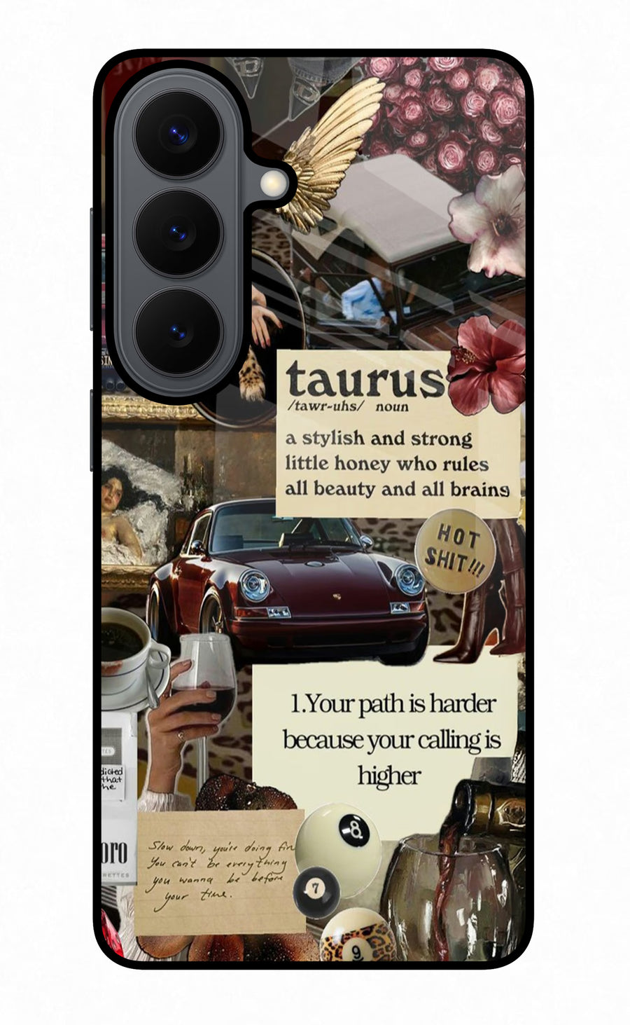 Taurus Zodiac Samsung S26 Back Cover, Glass case