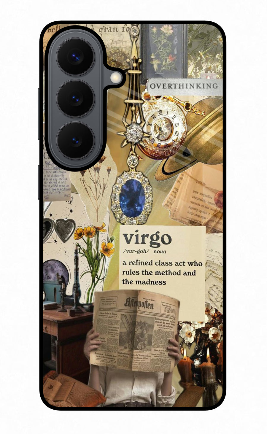 Virgo Zodiac Samsung S26 Back Cover, Glass case