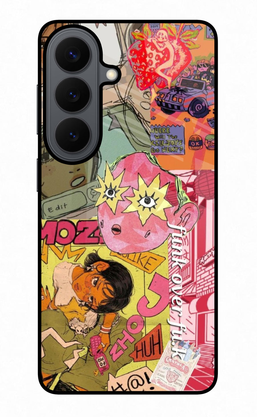 Funkover Samsung S26 Back Cover, Glass case