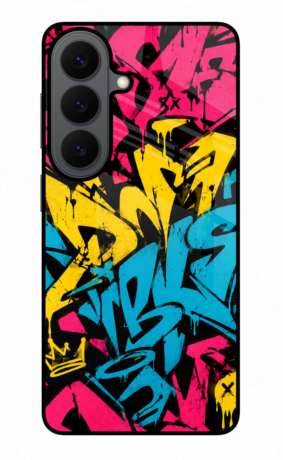 Graffiti Vibe Samsung S26 Back Cover, Glass case