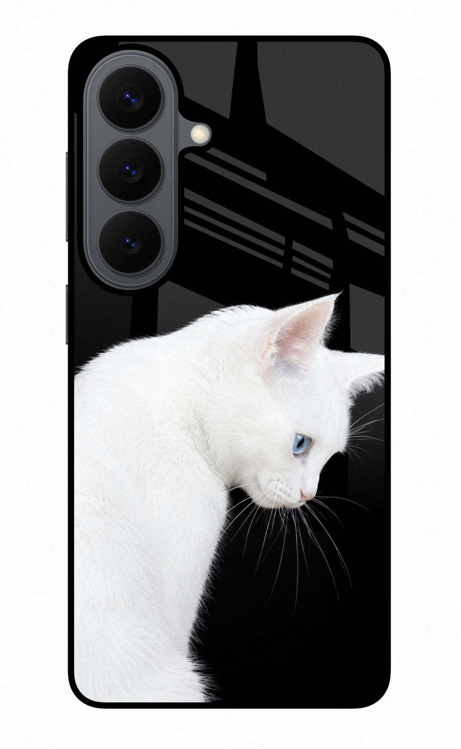 Snow Gaze Samsung S26 Back Cover, Glass case