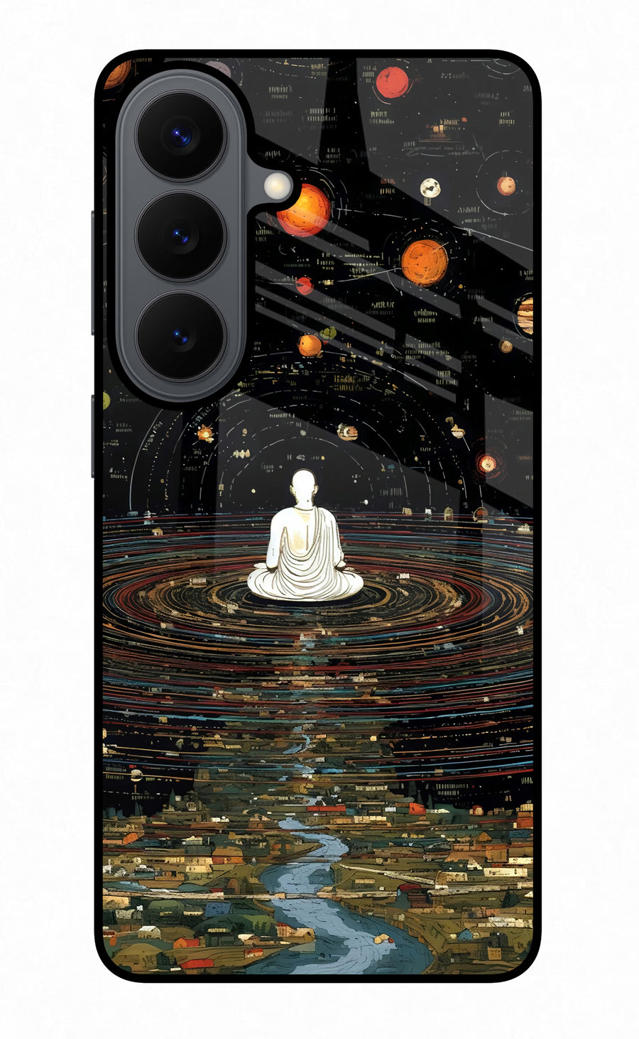 Space Monk Samsung S26 Back Cover, Glass case